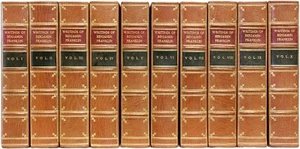 The Writings Of Benjamin Franklin. 10 VOLUMES - IN A FULL LEATHER BINDING! - Picture 1 of 5