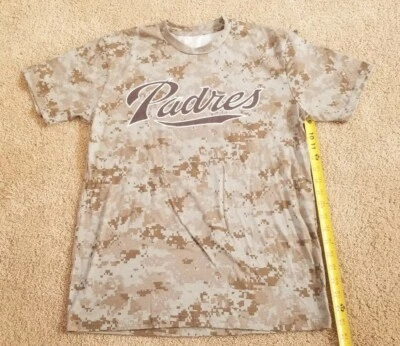 San Diego Padres Camo Jerry Coleman Shirt JC Size S - Image 1 of 3
