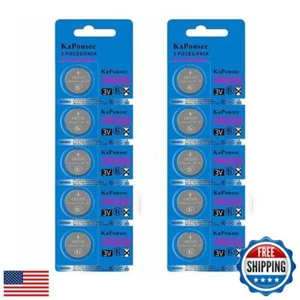 KaPonsec CR2325 3V 3V Lithium Button Coin Cell Buttery-10Packs - Picture 1 of 2