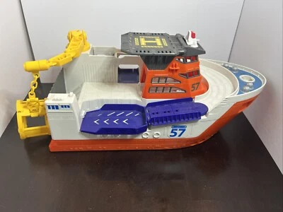 Matchbox 57 Mission Marine Rescue Ship Boat Helipad - Image 1 of 4