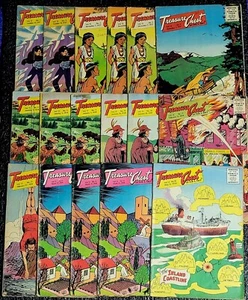 TREASURE COFRE VOL 13 (LOTE DE 17 NÚMEROS) (EN MUY BUEN ESTADO) RARO EDAD DE ORO/1958 - Imagen 1 de 19