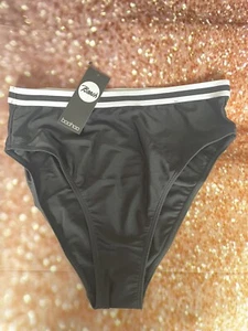 Black & white  bikini bottoms , UK sizes 8/10/12 -   BOOHOO - Picture 1 of 4