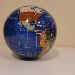 gemstone world globe blue color 4"(110mm) diameter BEST PRICE AVAILABLE 