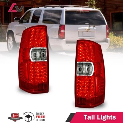 Luces traseras L+R para Chevy Suburban 1500 2500 Tahoe 2007-2014 luces rojas de freno LED Foto 1 de 4