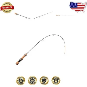 Durable 20" Graphite Ice Fishing Rod with Stainless Guides - The Snitch Series - Picture 1 of 6