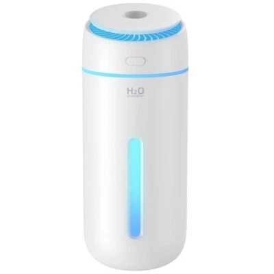 OPTIZIUM Kleine Luftbefeuchter für Schlafzimmer Nachttisch Zimmer 400ml USB Humidifier