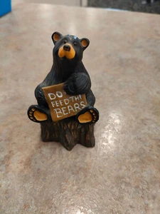 GT1- Kritter Hollows "Do Feed the Bears" Bear Trinket Holder Box Figurine - Picture 1 of 6