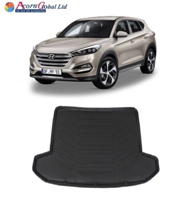 Para Hyundai Tucson 2015 - 2019 revestimiento de botas de goma a medida estera equipada bandeja para perro Foto 1 de 4
