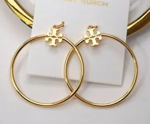 Tory, Gold Tone Stacked Hoop Earrings - Picture 1 of 9