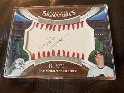 Oakland A’s Rich Harden 06 UD Sweet Spot Signatures 111/275 Autograph - Image 1 of 2