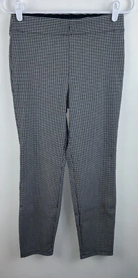 Max Studio Ankle Leg Career Pants Womens Medium Black White Check Pull On NWT - Image 1 of 4