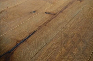 Sample: Engineered Oak Antique Grey Hard Wax Oiled Wood Floor - 15x4x220x2200mm - Picture 1 of 4