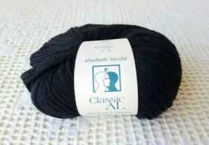 Elsebeth Lavold Chunky AL Yarn Color #001 Black ~ Dye Lot 87875 ~ 8 Balls - Picture 1 of 4