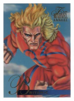 BRITANIC / 1995 Fleer Flair Marvel Annual BASE Trading Card #33 - Image 1 of 2