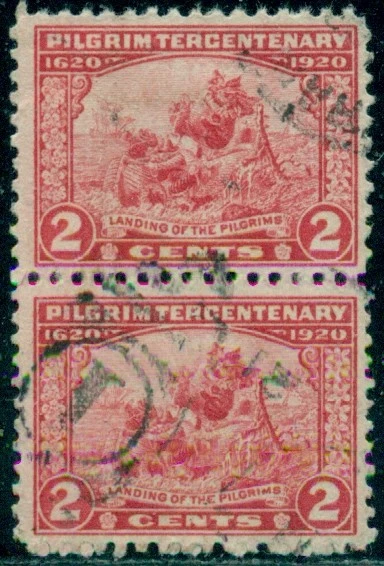 SCOTT # 549 VERTICAL PAIR, USED, FINE-VERY FINE, GREAT PRICE! - Image 1 of 1