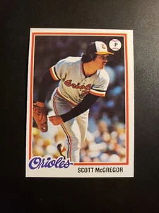 1978 Topps Scott McGregor Baltimore Orioles #491 NM - Foto 1 di 2