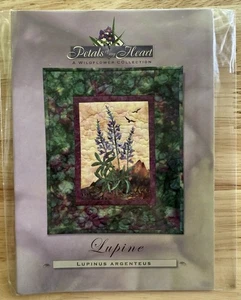 Pine Needles Art Quilts Petals Of My Heart Series LUPINE Block 12 - Picture 1 of 2