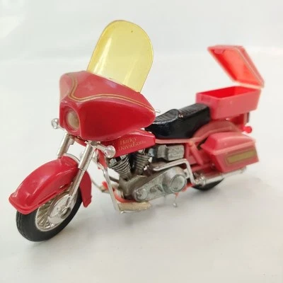 Vintage Matchbox Red Harley-Davidson 4.5" Toy Motorcycle Cake Topper Road Bike - Image 1 of 4