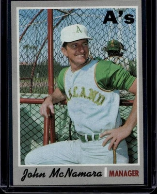 1970 Topps Baseball Set Break High Number #706 John McNamara, Ex - Image 1 of 2