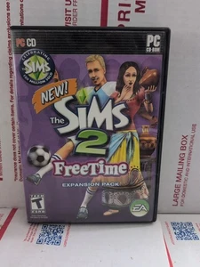 THE SIMS 2 Freetime Expansion Pack Complete PC CD-ROM - 2 Discs W/ Manual #162L - Picture 1 of 6