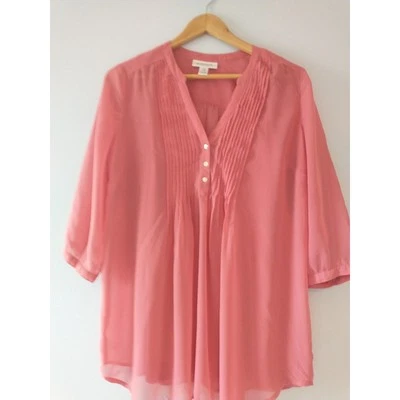 Maternity Blouse Medium Rose Flowy Lightweight Pretty Feminine Work Spring - Image 1 of 4