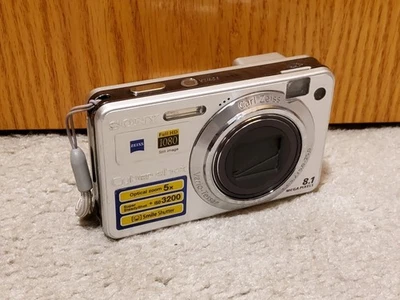 Sony Cyber-Shot DSC-W150 8.1MP Camera - 5x Zoom, Silver, Fully Tested, - Image 1 of 4