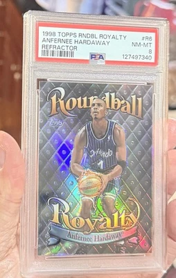 1998 Topps Anfernee Hardaway Roundball Royalty Refractor PSA 8 💎Pop 7 25 Higher - Image 1 of 4