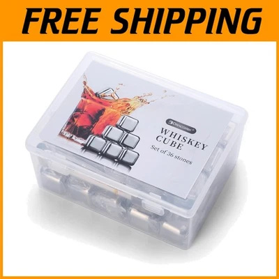 Cubos de gelo reutilizáveis para uísque e muito mais, pacote com 36 - Imagem 1 de 4