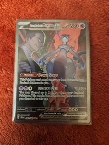 Pokemon Destined Rivals Team Rocket's Mewtwo Ex Secret Art Rare English - Picture 1 of 5
