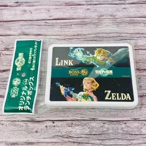 Legend of Zelda TotK x Boss Coffee Latching Storage Box Link Giappone venditore USA - Foto 1 di 3