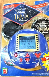 The Wonderful World of Disney Trivia Handheld Electronic Game Mattel 2001 NEW - Picture 1 of 4