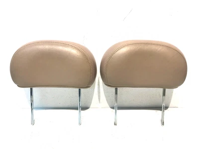 Lincoln Navigator 1998-00 par de reposacabezas trasero izquierdo derecho conjunto asiento OEM beige Foto 1 de 4