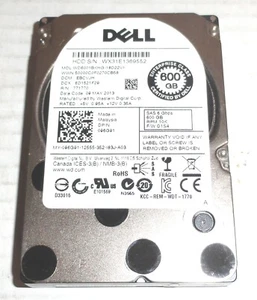 Dell Western Digital WD6001BKHG-18D22V1 600GB 2.5" SAS Hard Drive  FOR PARTS - Picture 1 of 2