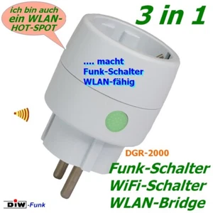DGR-2000 3_in_1 WLAN-+ Gateway + Funk-Zwischenstecker DIW-Funk INTERTECHNO komp. - Bild 1 von 1