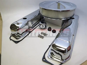 Kit de Vestimenta Motor Cromo Mopar BB 383 440 Chrysler - Imagen 1 de 10