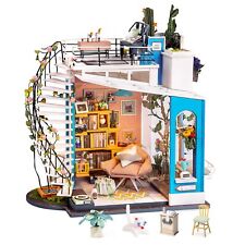 Rolife DIY Miniature House Kit Dora's Rooftop, Tiny House Kit for Adults to B...