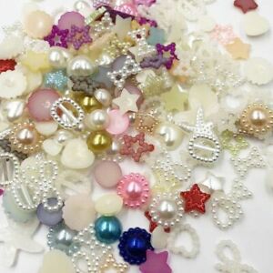 200pcs Seastar Pearl Loose Beads 4-20mm Half Round Rose Pearls Sewing Crafts Sup