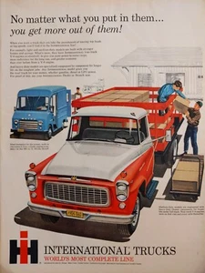 1960 vintage international trucks print ad, world's most complete line - Picture 1 of 1