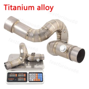 For Kawasaki Ninja ZX6R 2023-2024 Mid Exhaust Pipe Connect Tube Titanium Alloy - Picture 1 of 9