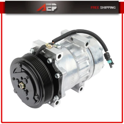 AC A/C Compressor & Clutch For 1994-1995 Jeep Wrangler 2.5L 4.0L - Image 1 of 4
