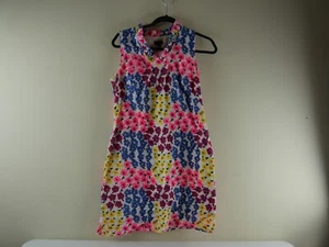 TALBOTS Women's 10 Petite Sleeveless Lined Multicolor Textured Floral Dress NEW - Picture 1 of 5