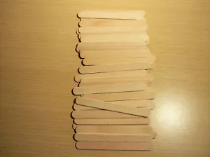 50 Stück Holz Bastelhölzer Holzspatel Eisstiel Holzstiele Modellbau - Bild 1 von 1