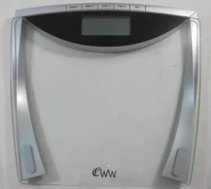 NUOVO CONAIR WEIGHT WATCHERS VETRO TRASPARENTE BAGNO BILANCIA DIGITALE WW37GD LBS KG CORPO - Foto 1 di 2