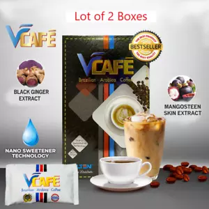 VCAFE Premium Brasilianischer Arabica Kaffee Schwarzer Ingwer Extrakt (Menge 2 Boxen) - Bild 1 von 7