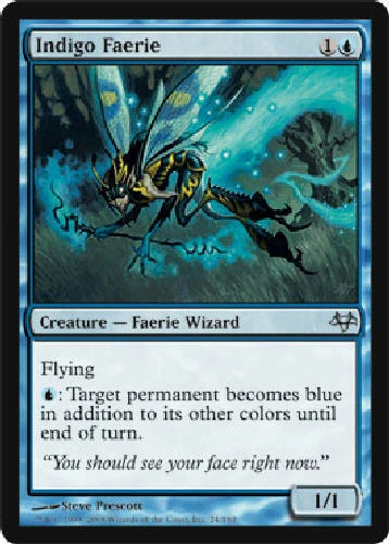 INDIGO FAERIE Eventide MTG Magic the Gathering Cards DJMagic - Image 1 of 1