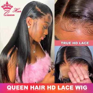 Invisible HD Lace Front Wig Pre Plucked Stragiht 13x6 13x4 Lace human hair Wig - Picture 1 of 18
