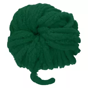 Chunky Yarn Bulky Thick Fluffy Yarn for Crochet Blanket,Dark Green - Picture 1 of 6