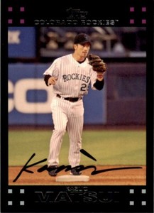 2007 Topps Baseball Kazuo Matsui . Colorado Rockies #210