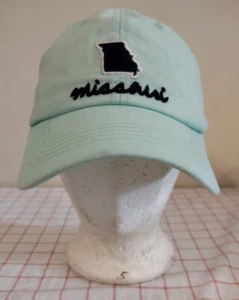 Gorra Missouri por casa libre correa verde espalda contorno estatal bordado - Imagen 1 de 7