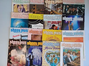 Lot of 16 Vintage 1980s SHEET MUSIC MAGAZINE Issues ~ Preowned - Picture 1 of 21